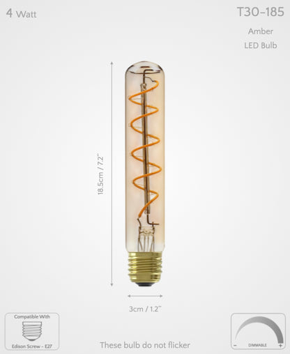 LED Bulb T30-185 & T30-300 Dimmable E27 4W