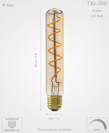 LED Bulb T30-185 & T30-300 Dimmable E27 4W