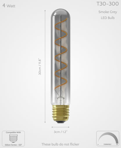 LED Bulb T30-185 & T30-300 Dimmable E27 4W